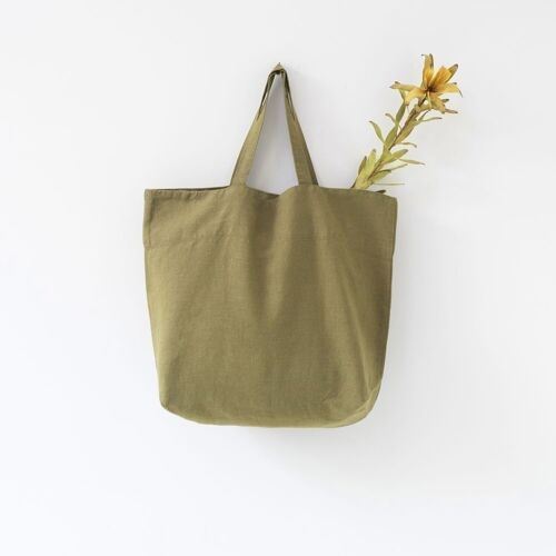 Martini Olive Linen Big Bag