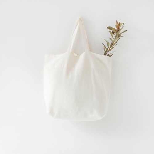 White Linen Big Bag