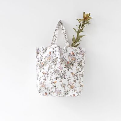 Birds Linen Big Bag