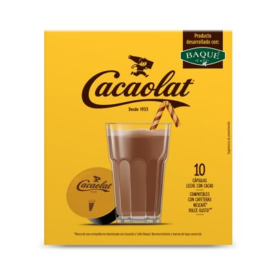 Con leche, 26 cápsulas Dolce Gusto® (formato ahorro) - Cafés Baqué