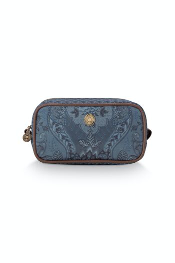 PIP - Cosmetic Bag Square Small Kyoto Festival Indigo Blue 20x10.5x7.5cm