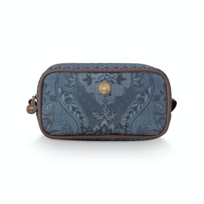 PIP - Cosmetic Bag Square Small Kyoto Festival Indigo Blue 20x10.5x7.5cm