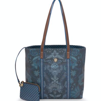 PIP - Shopper Medium Kyoto Festival Indigo Blue 32/47x31x18.5cm