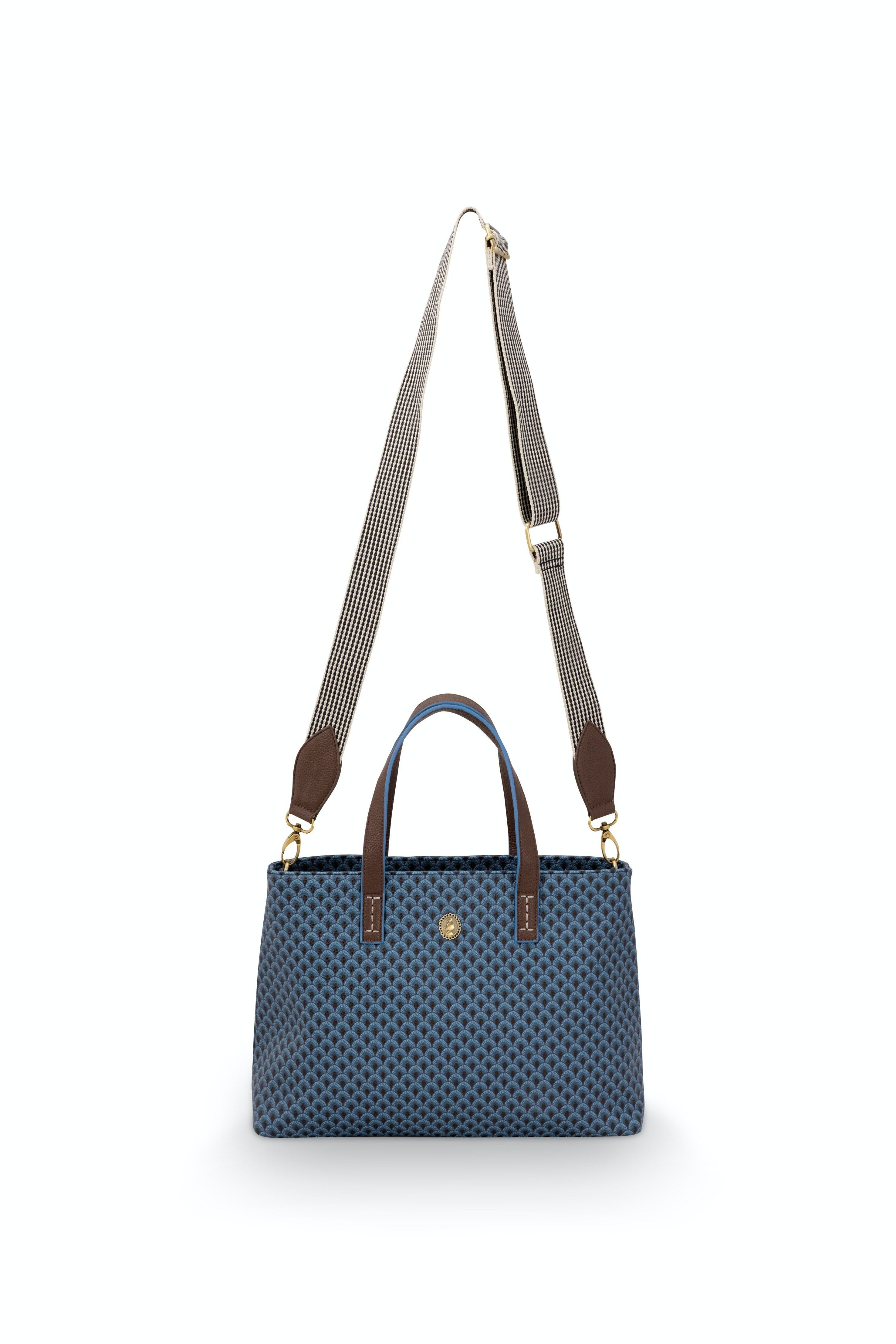 Shopper Small Suki Blu 33/39x22x10cm - PIP STUDIO