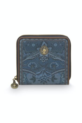 PIP - Wallet Square Kyoto Festival Denim Blue 11.5x11.5x2.5cm