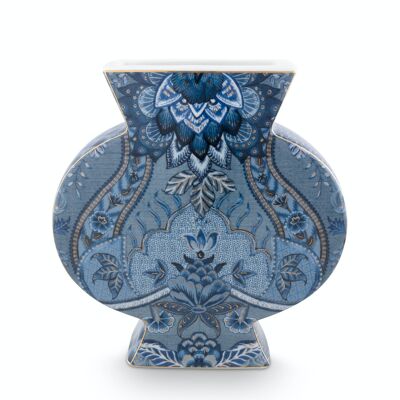 PIP - Vase plat Kyoto Festival Bleu - 16,5cm