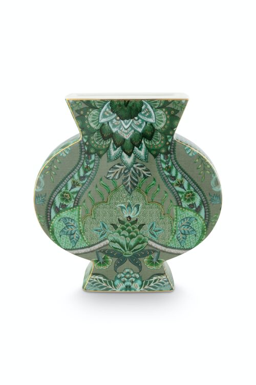 PIP - Vase plat Kyoto Festival Vert - 16,5cm