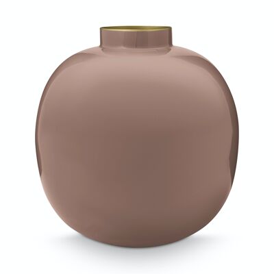 PIP - Vase aus rostfarbenem Metall - 23cm
