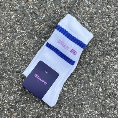 Chaussettes dream big bleu femme