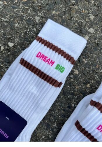 Chaussettes dream big marron homme