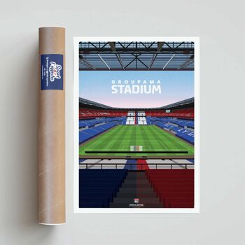 FOOT | OL Groupama Stadium - 30 x 40 cm 2