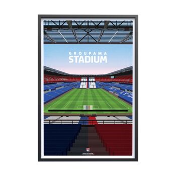 FOOT | OL Groupama Stadium - 30 x 40 cm 3