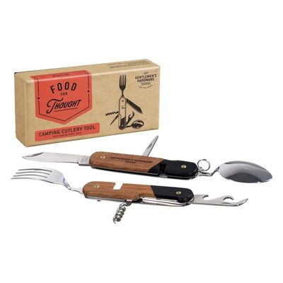 Camping Cutlery Tool (Wood)