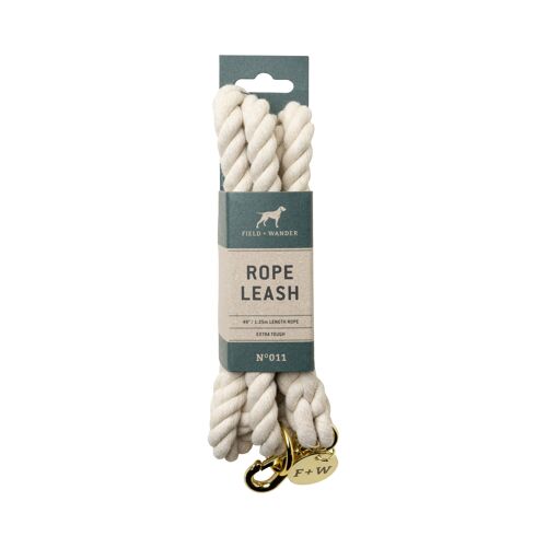 Rope Leash - Natural Cream