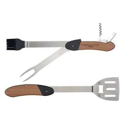 Outil multifonction pour barbecue, bois