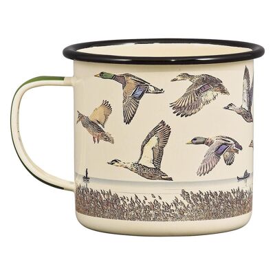 Taza esmaltada - Lago y patos 17 fl.oz / 500 ml