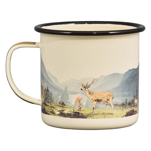 Enamel Mug - Deer 17 fl.oz / 500 ml