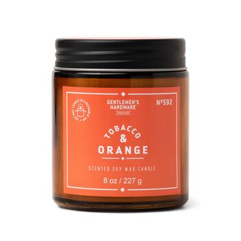 Bougie Pot en Verre (227g) - Tabac & Orange 1