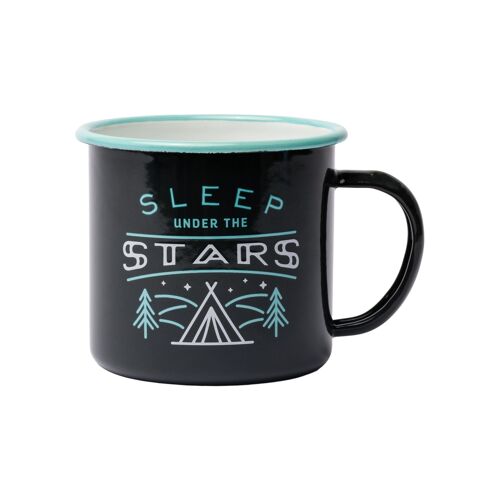 Enamel Mug (325ml) - Navy - Sleep Under The Stars