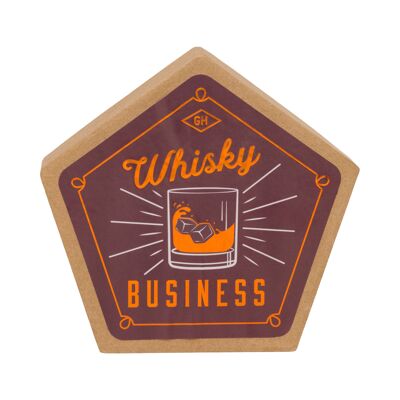Dessous De Verre En Céramique - Whisky (Ensemble De 4)
