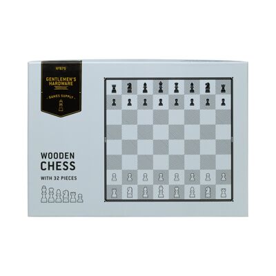 Jeu d'échecs en bois