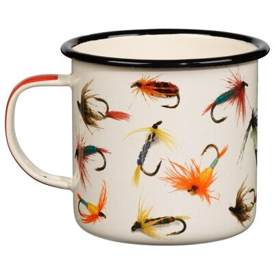 Mug en émail - Pêche à la mouche 17 fl.oz / 500 ml