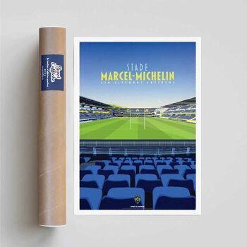 RUGBY | ASM Clermont Auvergne Stade Marcel-Michelin - 30 x 40cm 2