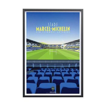 RUGBY | ASM Clermont Auvergne Stade Marcel-Michelin - 30 x 40cm 3