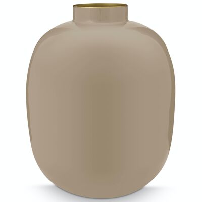 PIP - Khaki metal vase - 32cm