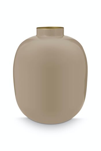 PIP - Vase métal Kaki - 32cm 1
