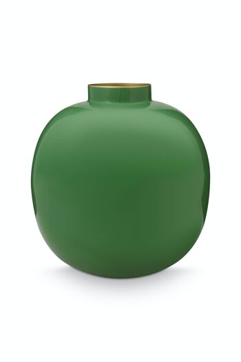 PIP - Vase métal Vert - 23cm 1