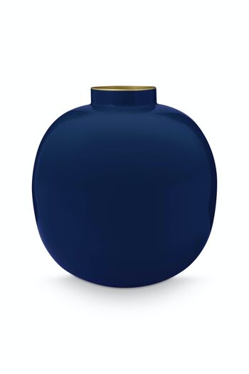 PIP - Vase métal Bleu - 23cm 1