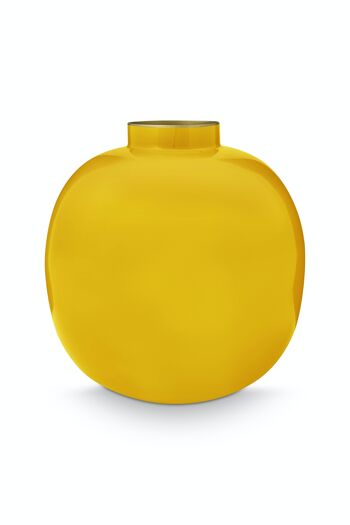 PIP - Vase métal Jaune - 23cm 1