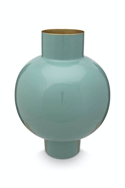 PIP - Vase métal L Vert clair - 31,5x42cm
