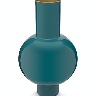 PIP - Vase Metall M Dunkelgrün - 24x40cm