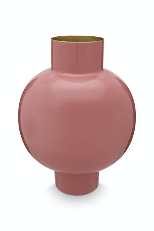 PIP - Vase métal L Rose pâle - 31,5x42cm