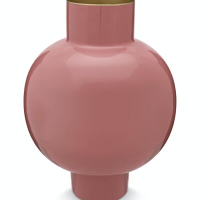 PIP - Metal vase L Pale pink - 31.5x42cm