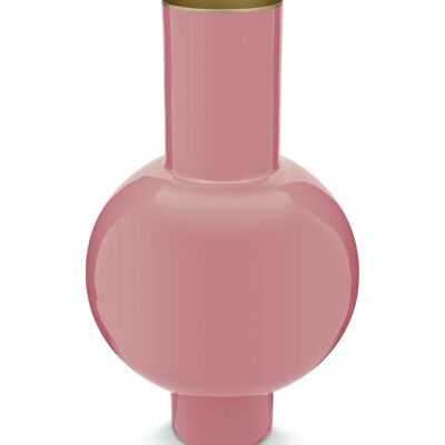 PIP - Metal Vase M Pink - 24x40cm