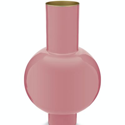 PIP - Vase métal M Rose - 24x40cm