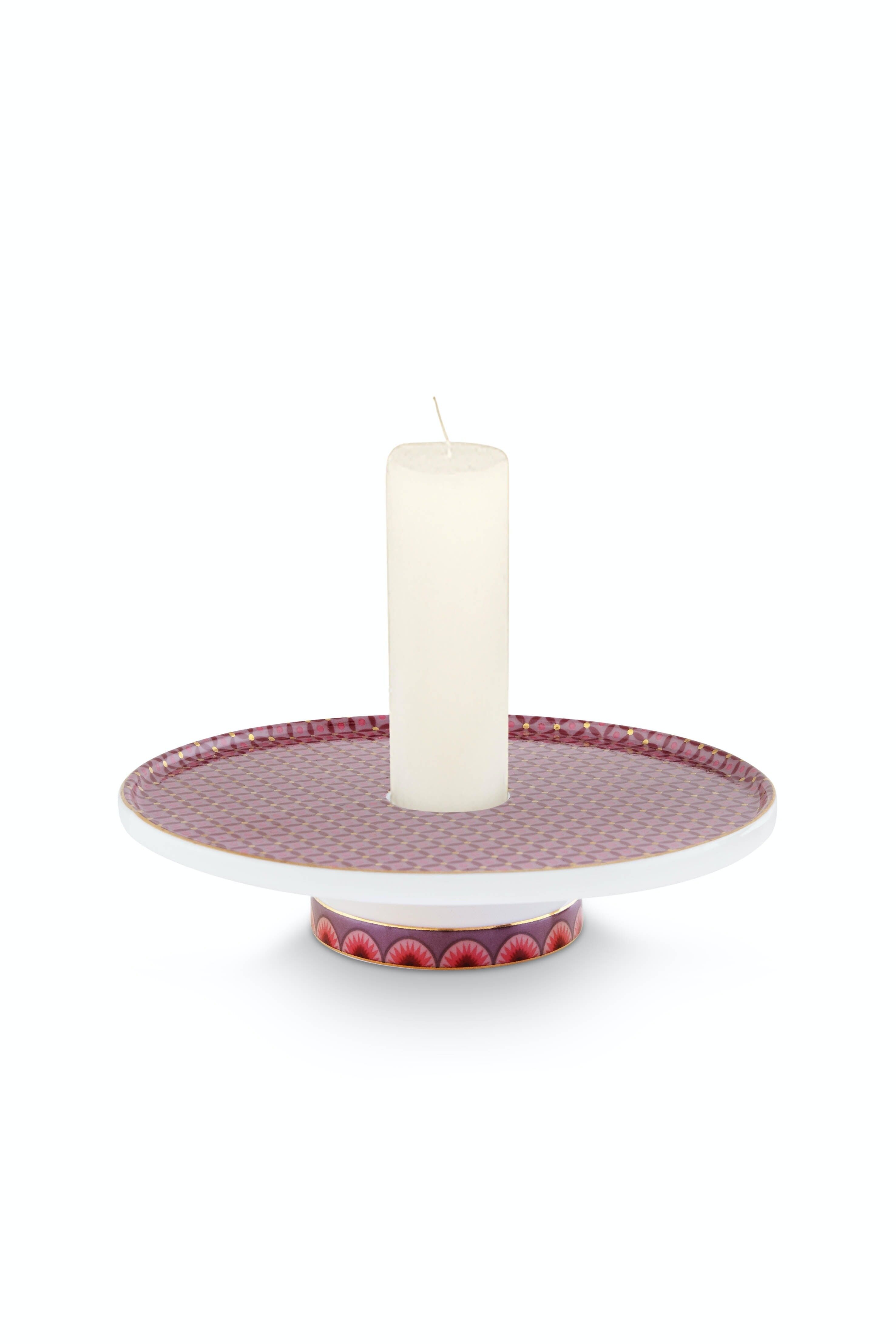 Kreuzstich-Rosenkerzenhalter – 14 cm – PIP STUDIO