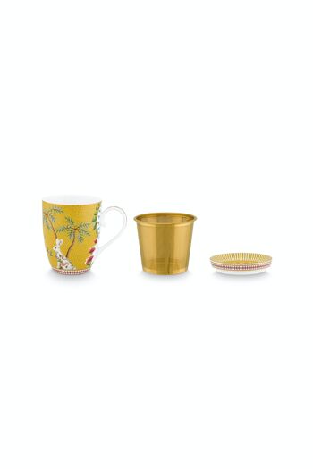 PIP - Set thé Grand mug 350ml, repose sachet & 1 infuseur La majorelle Jaune 2