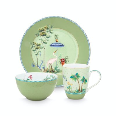 PIP - Coffret petit déjeuner 3 pcs Jolie Vert