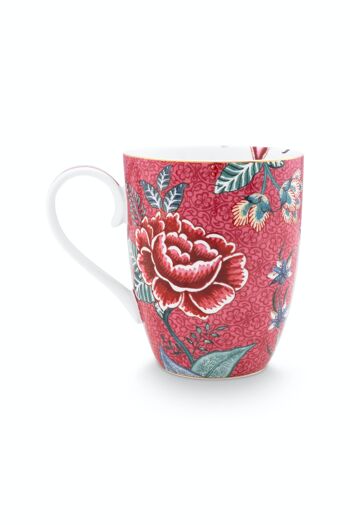 PIP - Set thé Grand mug 350ml, repose sachet & 1 infuseur Flower Festival Rose 3