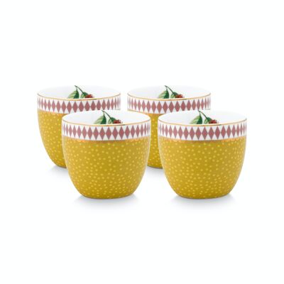 PIP - Set of 4 egg cups La Majorelle Yellow