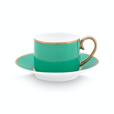 PIP - Paire tasse café Pip Chique Or-Vert - 120ml