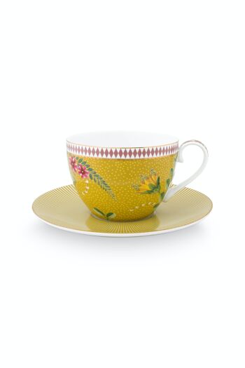 PIP - Coffret 2 Paire tasse thé La Majorelle Jaune 280ml 2