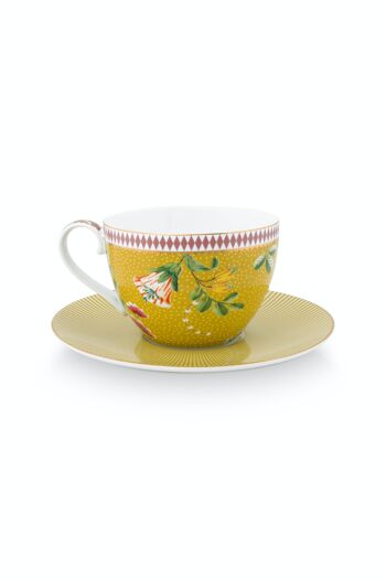 PIP - Coffret 2 Paire tasse thé La Majorelle Jaune 280ml 3