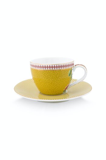 PIP - Coffret 2 Paire tasse café La Majorelle Jaune 120ml 2