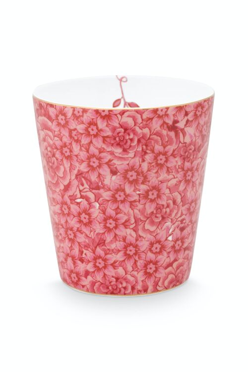 PIP - Petit mug sans anse Royal Stripes Fleurs Rose 230ml