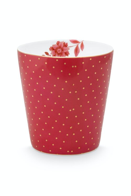 PIP - Petit mug sans anse Royal Stripes Pois Rose 230ml